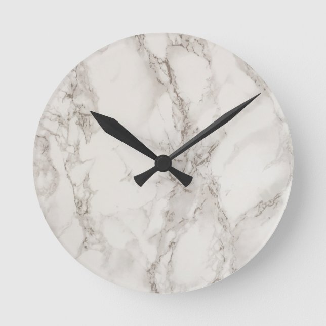 Reloj Redondo Mediano (faux) marble - sophisticated trendy beautiful (Anverso)
