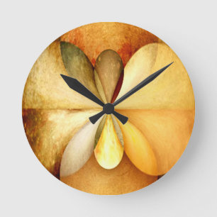 Reloj Redondo Mediano Faux Wood Study01 Wall Clock Round sm