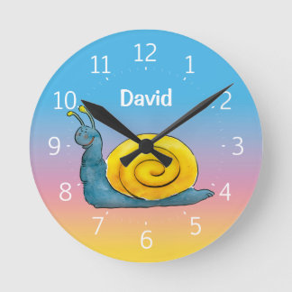 Reloj Redondo Mediano Feliz caracol
