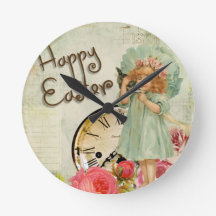 feliz chica de Pascua