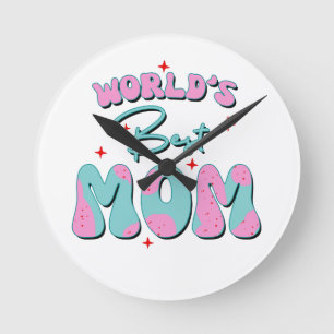 Reloj Redondo Mediano Feliz Día de la Madre