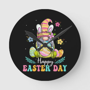 Reloj Redondo Mediano Feliz día de Pascua