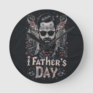 Reloj Redondo Mediano Feliz día del padre 2025