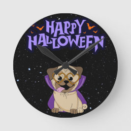 Reloj Redondo Mediano Feliz Halloween