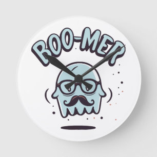 Reloj Redondo Mediano Feliz Halloween de tu Boomer Favorito!