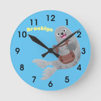 Feliz ilustracion de personalizado de foca de arpa