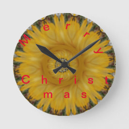 Reloj Redondo Mediano Feliz Navidad