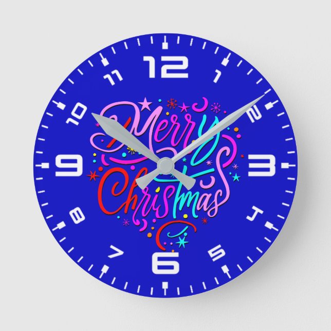 Reloj Redondo Mediano Feliz Navidad-83167 (Anverso)
