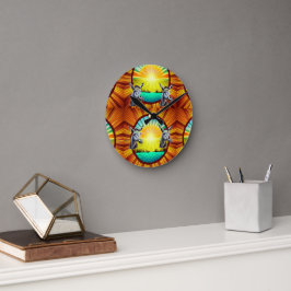 Reloj Redondo Mediano Feliz Sunshine Donkey