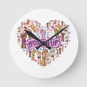 Reloj Redondo Mediano Feminismo Fuerte empoderamiento feminista Feminis