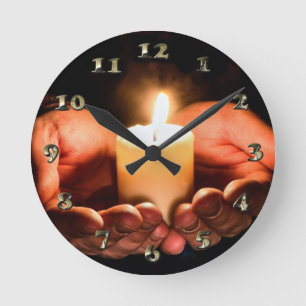 Reloj Redondo Mediano Fiesta de luz de té