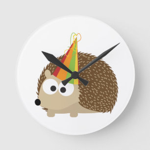 Reloj Redondo Mediano Fiesta Hedgehog