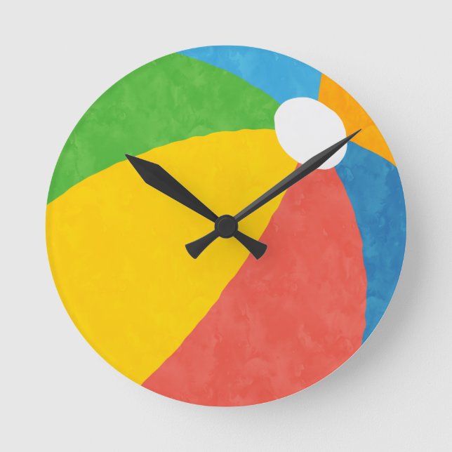 Reloj Redondo Mediano Fiestas de billar favoritos de cumpleaños (Anverso)