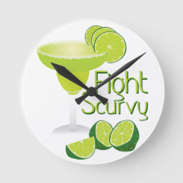 Reloj Redondo Mediano Fight Scurvy