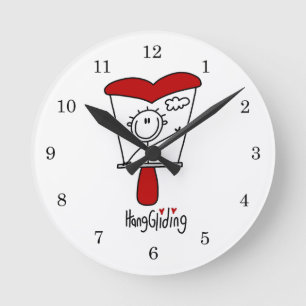 Reloj Redondo Mediano Figura de palo de paro de colgante