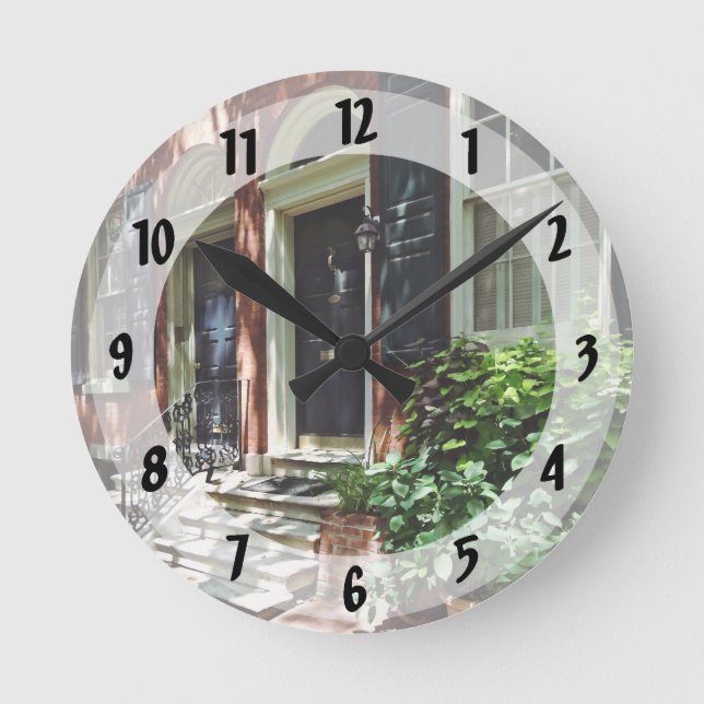 Reloj Redondo Mediano Filadelfia PA - Calle en Society Hill (Anverso)