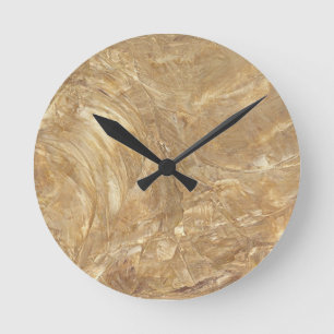 Reloj Redondo Mediano Final de mármol de la nata falso