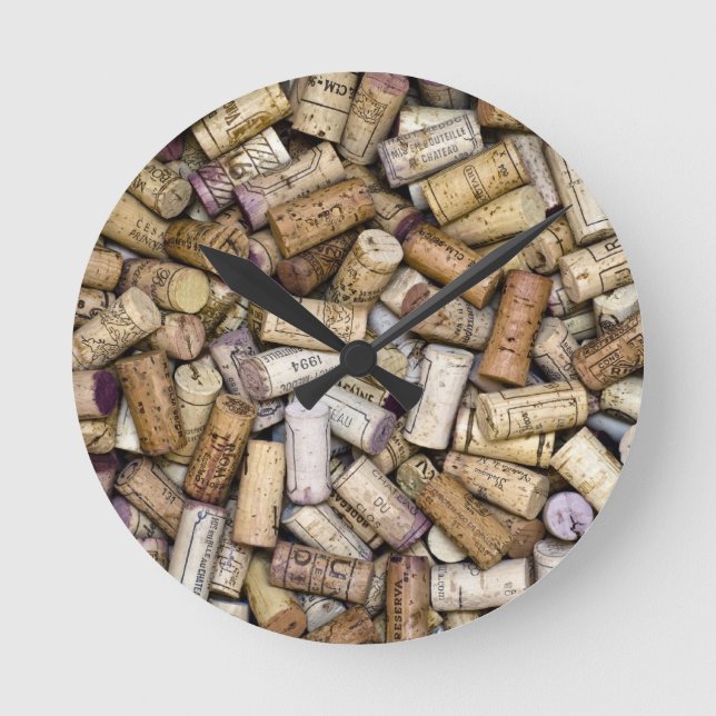 Reloj Redondo Mediano Fine Wine Corks (Anverso)