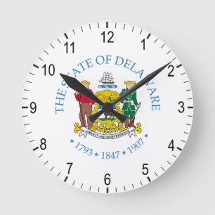 Reloj Redondo Mediano Firma de Delaware