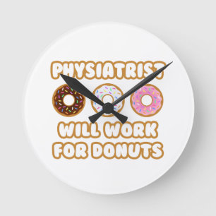 Reloj Redondo Mediano Físico .. Trabajará Por Donuts
