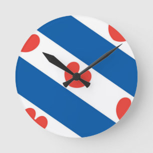 Reloj Redondo Mediano Flag of Friesland