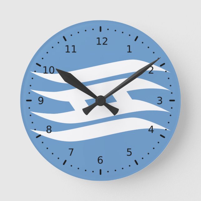 Reloj Redondo Mediano Flag of Hyogo Prefecture, Japan (Anverso)