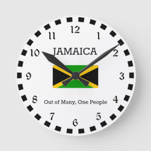 Reloj Redondo Mediano Flag of Jamaica