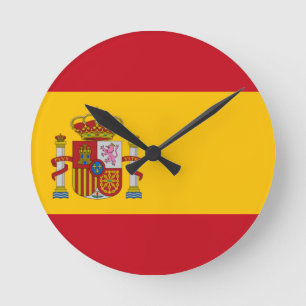 Reloj Redondo Mediano Flag of Spain