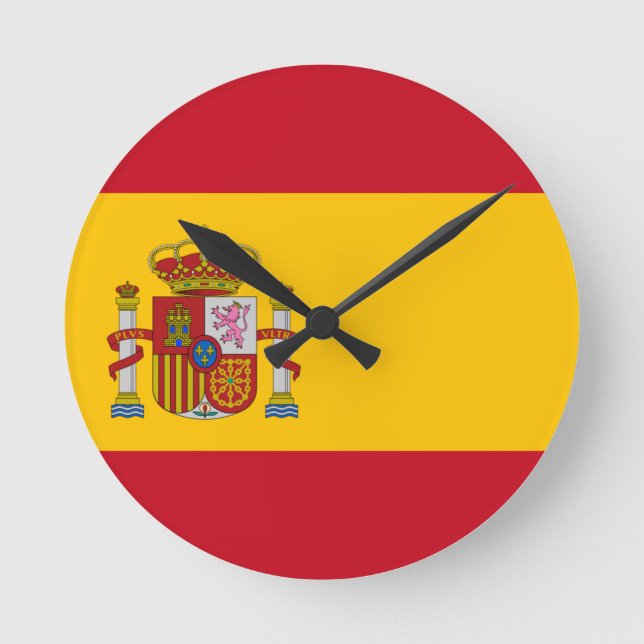 Reloj Redondo Mediano Flag of Spain (Anverso)