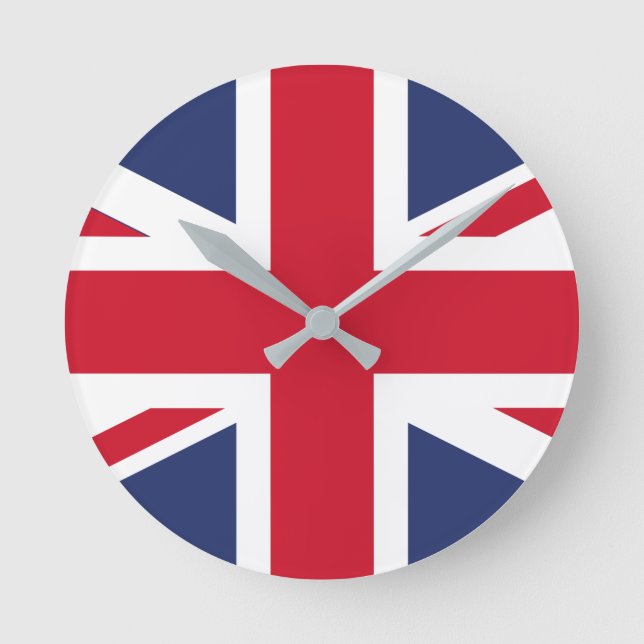 Reloj Redondo Mediano Flag of United Kingdom (Anverso)