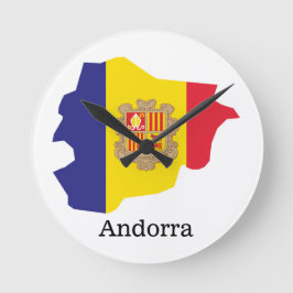 Reloj Redondo Mediano Flags and countries Andorra
