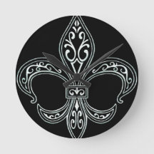 Fleur De Lis Clock
