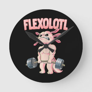 Reloj Redondo Mediano Flexolotl Axolotl