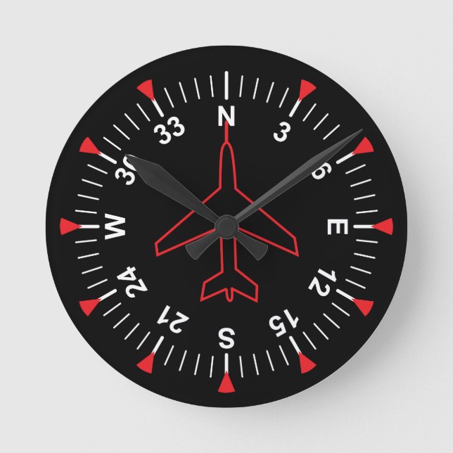 Reloj Redondo Mediano Flight Instruments (Anverso)