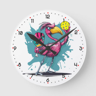 Reloj Redondo Mediano Flock Around y Descubre Pickleball 