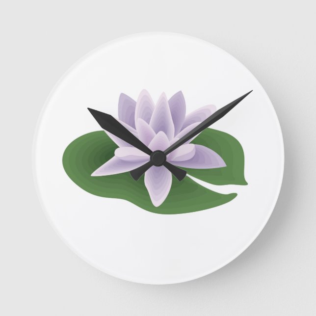 Reloj Redondo Mediano Flor (Anverso)