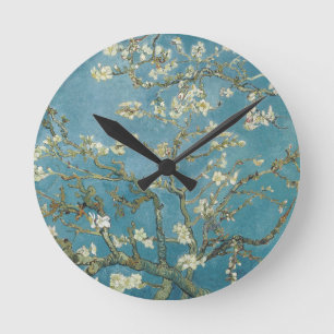 Reloj Redondo Mediano Flor de almendras de Vincent van Gogh (1890)