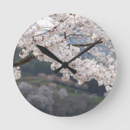 Reloj Redondo Mediano Flor de cerezo de Kumamoto Japón