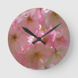Reloj Redondo Mediano Flor de cerezo japonesa