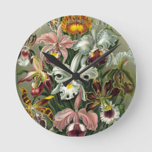 Reloj Redondo Mediano flor de cita romántica rsvp moda colorida