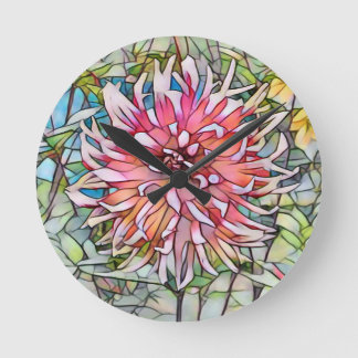 RELOJ REDONDO MEDIANO FLOR DE DALIA