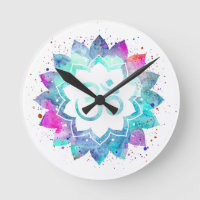 *~* Flor Lotus Mandala OM símbolo AUM color de agu