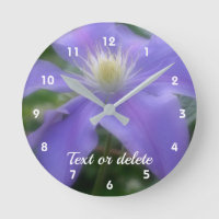 Flor morada clematis personalizada