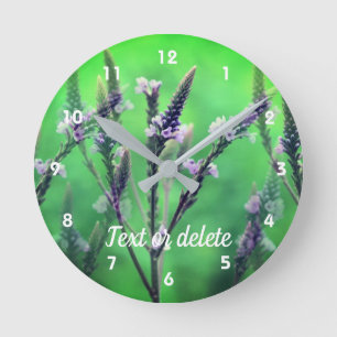 Reloj Redondo Mediano Flor salvaje vervaniega personalizada