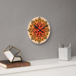 Reloj Redondo Mediano Floral