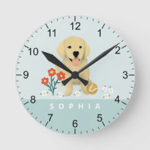 Floral de perro de Cuta Golden Retriever