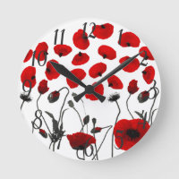 Flores y Petales negros y Rojos modernos