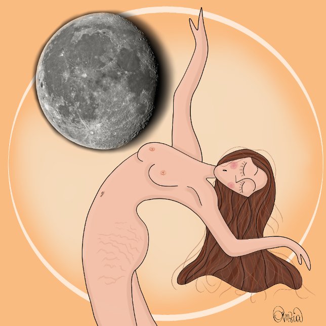 Reloj Redondo Mediano Flow of Time – Artistic Woman Wall Clock (No AI) (Subido por el creador)