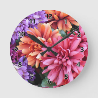 Reloj Redondo Mediano Flower Bursts