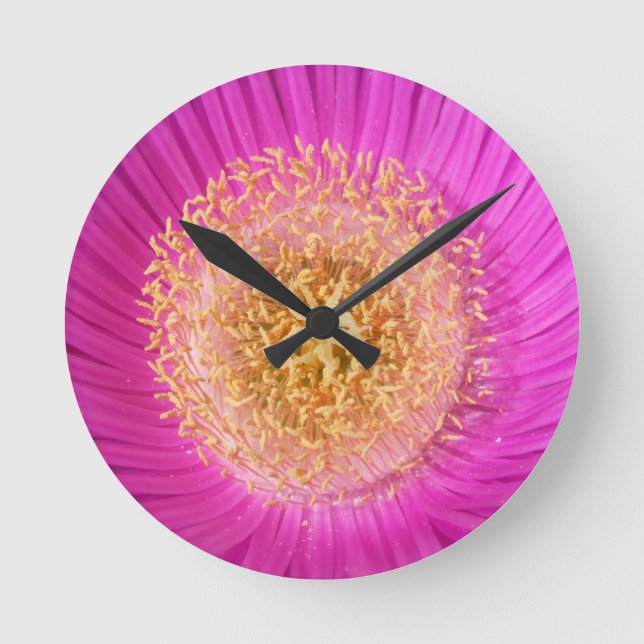 Reloj Redondo Mediano Flower Wall Clock (Anverso)